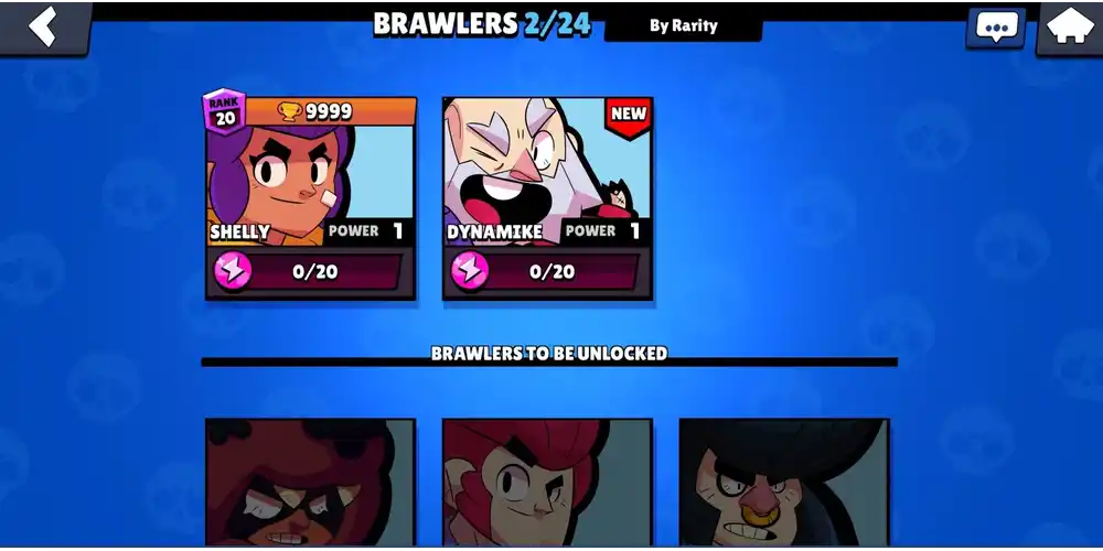 فتح جميع الأبطال (Brawlers) بما في ذلك الأسطوريين في براول ستارز النسخة الكاملة.