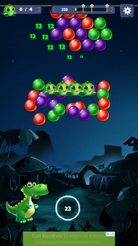 تفعيل خط التصويب الطويل لضمان الدقة في لعبة Bubble Shooter النسخة الكاملة.