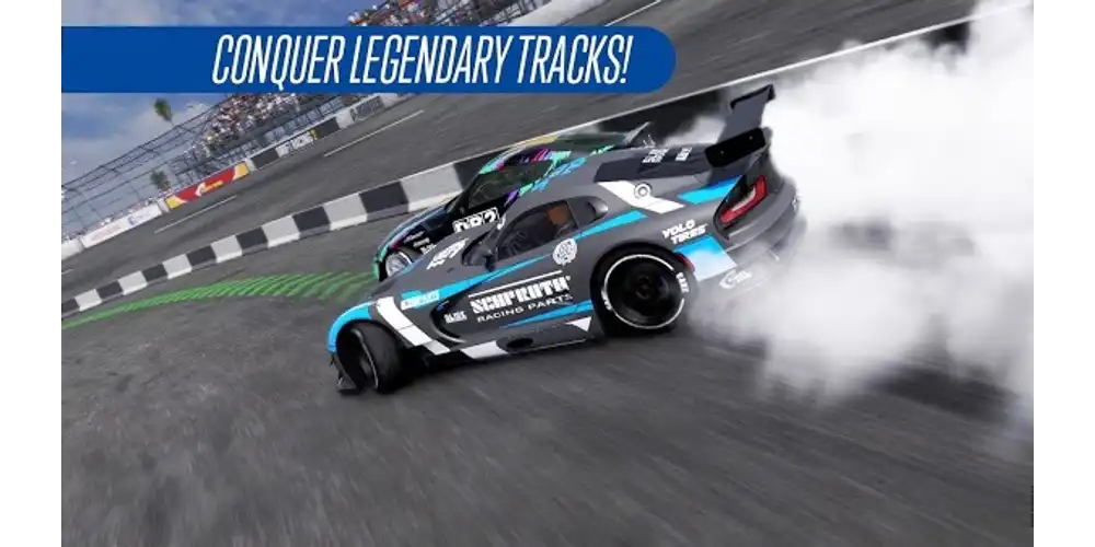 فتح جميع حلبات السباق والمسارات في لعبة CarX Drift Racing 2 مهكرة مجانا.