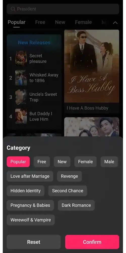 تصفح أحدث مسلسلات الموضة والدراما والرومانسية القصيرة وحفظها في المفضلة داخل التطبيق المعدل.