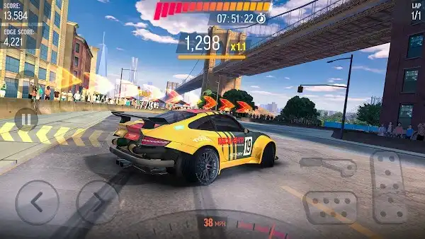 واقعية المسارات والشوارع في طوكيو ونيويورك داخل لعبة Drift Max Pro مهكرة.