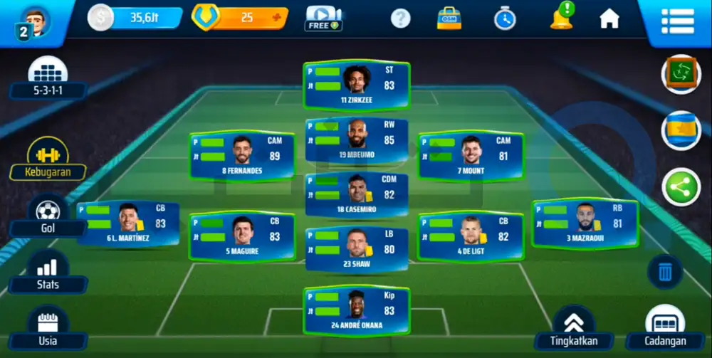 أفضل تشكيل هجومي في المدرب الأفضل مهكرة للفوز بالدوري