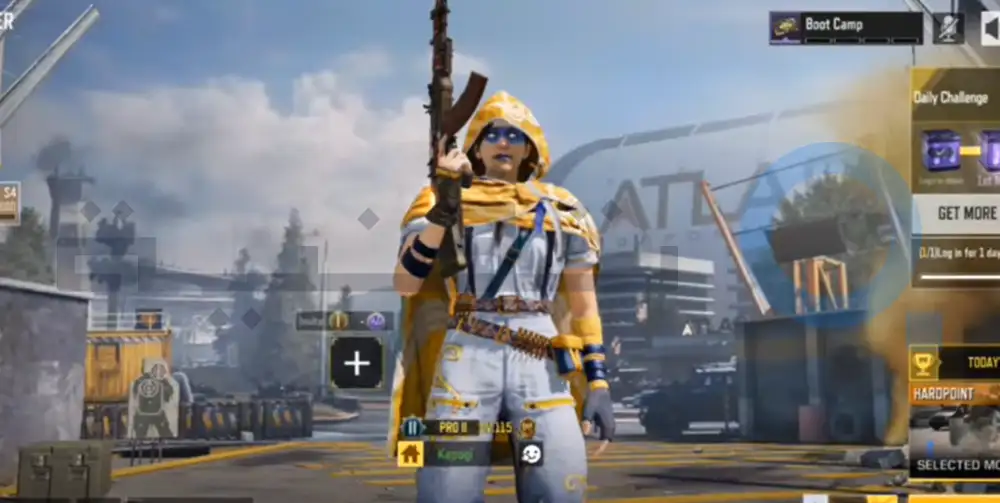 واجهة البداية في لعبة Call of Duty مهكرة للاندرويد احدث اصدار 2026.