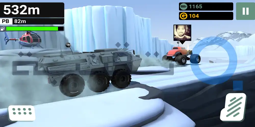 عداد العملات غير المحدودة المتاحة لتطوير المركبات مجاناً في MMX Hill Dash Mod APK