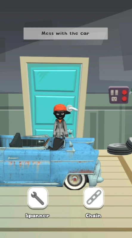 طريقة اختيار أدوات المقالب المفتوحة في لعبة Prankster 3D للاندرويد