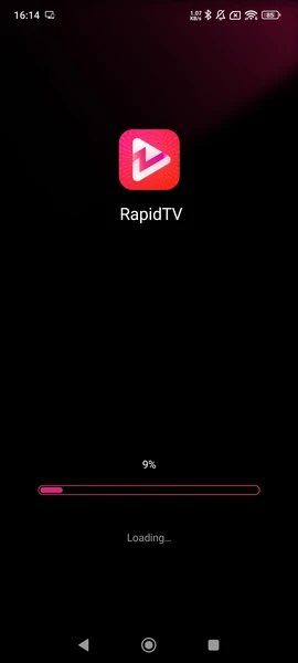 الشعار الرسمي لتطبيق RapidTV النسخة الكاملة لهواتف الاندرويد بأحدث إصدار