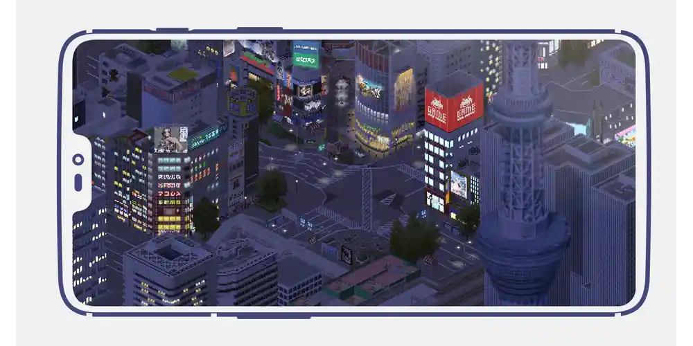 بناء محطات الطاقة وخزانات المياه لتلبية احتياجات السكان في TheoTown Mod APK