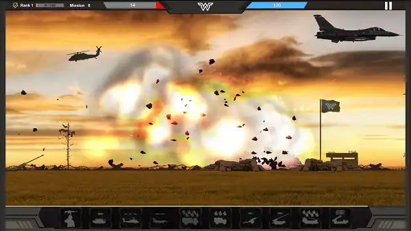 الحروب الاستراتيجية الجماعية والتحالفات العسكرية في لعبة Warzone Commander مهكرة للأندرويد
