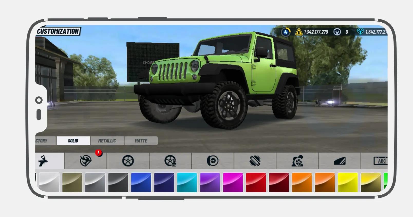 تخصيص السيارات وتعديل الأداء في Extreme Car Driving Simulator