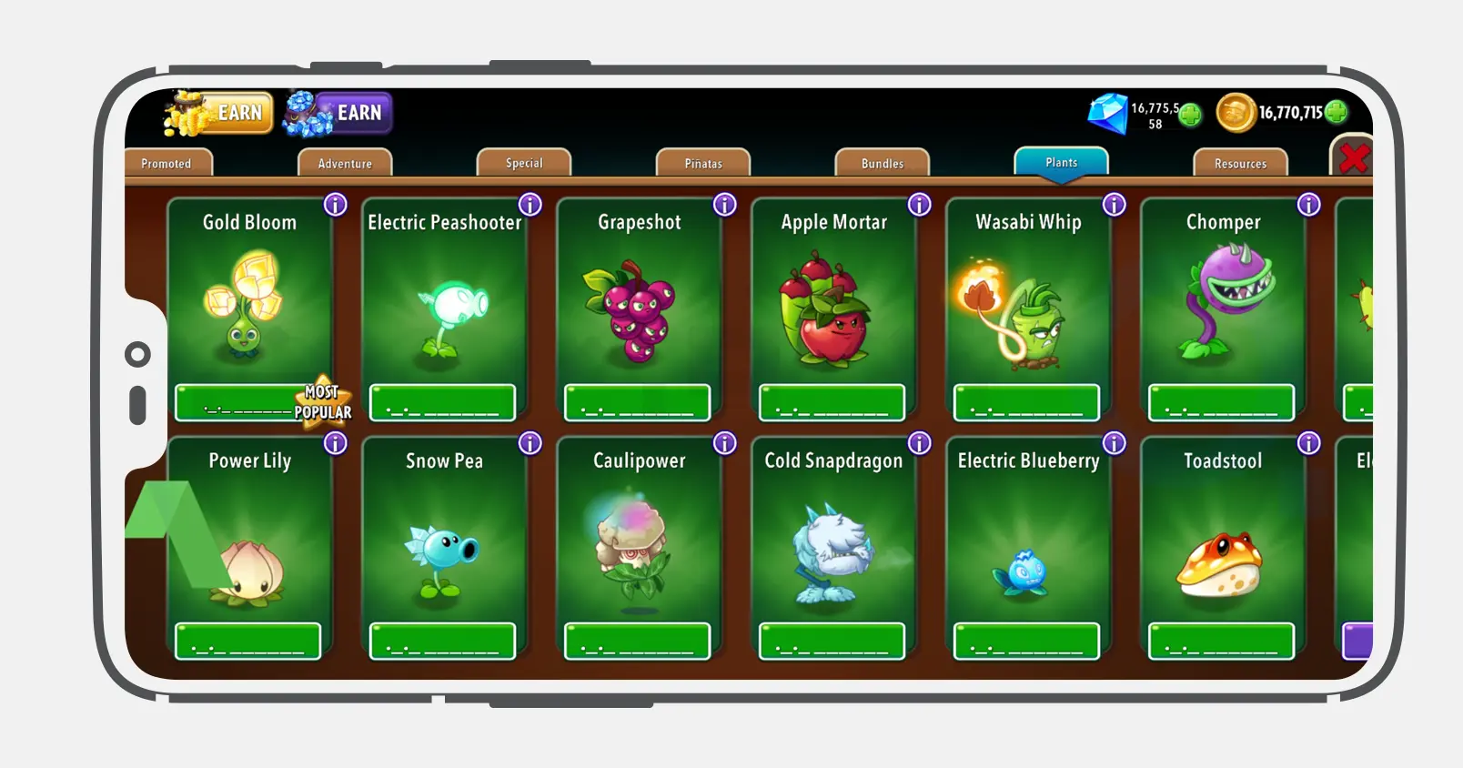 تحميل لعبة plants vs zombies 2 مهكرة جميع النباتات مفتوحة
