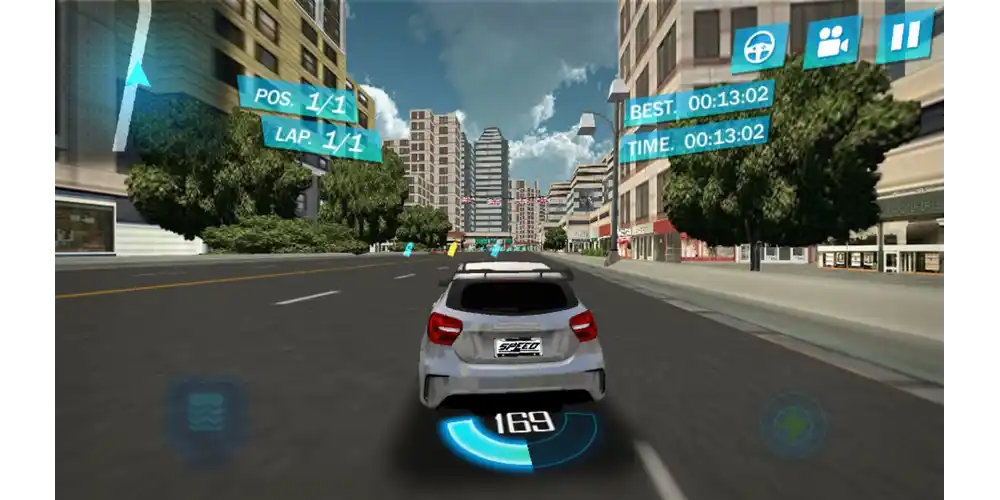 انطلاق السيارات واستخدام النيترو اللانهائي في لعبة Street Racing 3D النسخة الكاملة.
