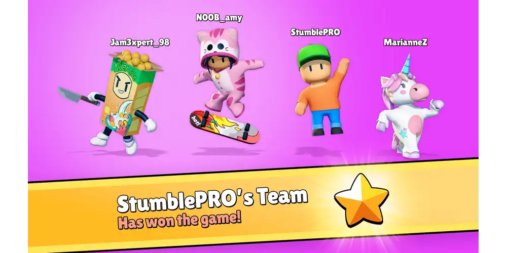 إنشاء غرف خاصة واللعب مع الأصدقاء في لعبة Stumble Guys مهكرة أموال غير محدودة.