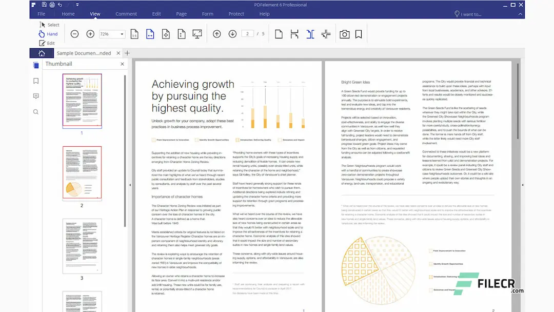 تحويل ملفات PDF إلى Word وExcel وPowerPoint عبر برنامج Wondershare PDFelement مفعل.